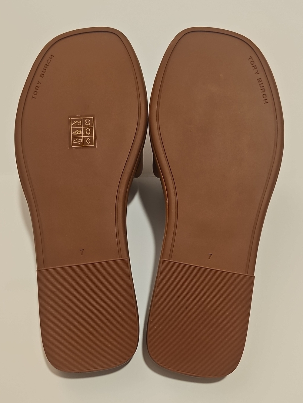 Tory Burch Bourbon Miele / Gold Slide Sandals - Picture 2 of 5